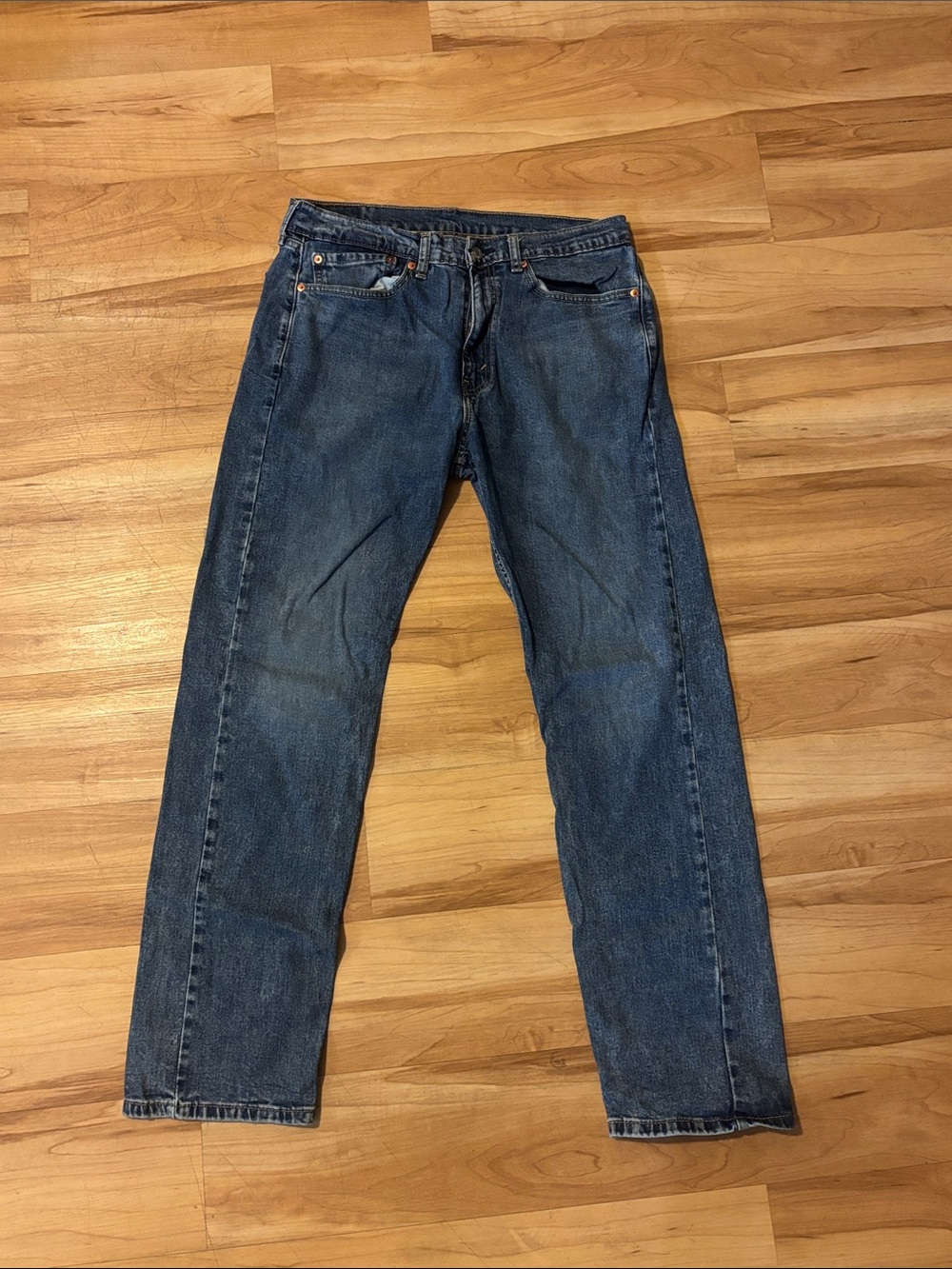Levi's Men's Dark Blue Straight Jeans